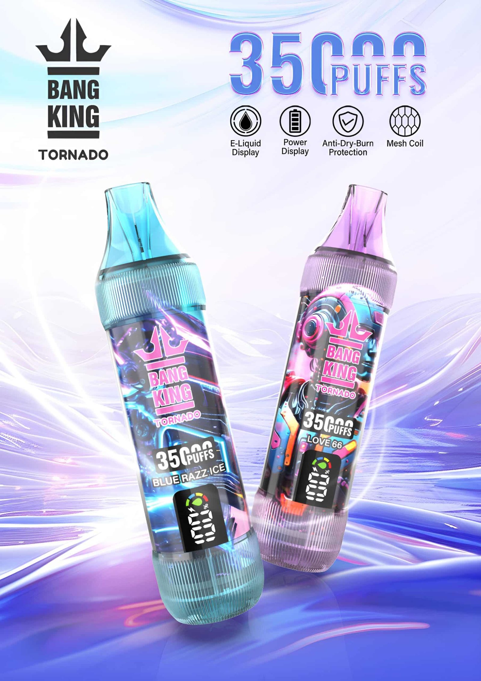 Bang King 35000口大煙量拋棄式電子煙 歐美暢銷款 Bang King 35000口大煙量拋棄式電子煙 歐美暢銷款:圖片 2
